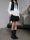 INTO THE EAST 25 Autumn/Winter Dark Jacquard Tassel Lace-Up Jacket/Vest/Shorts ITE-E1DGAW029BL20PT-HEI Shorts (E1DGAW027BL20JK)